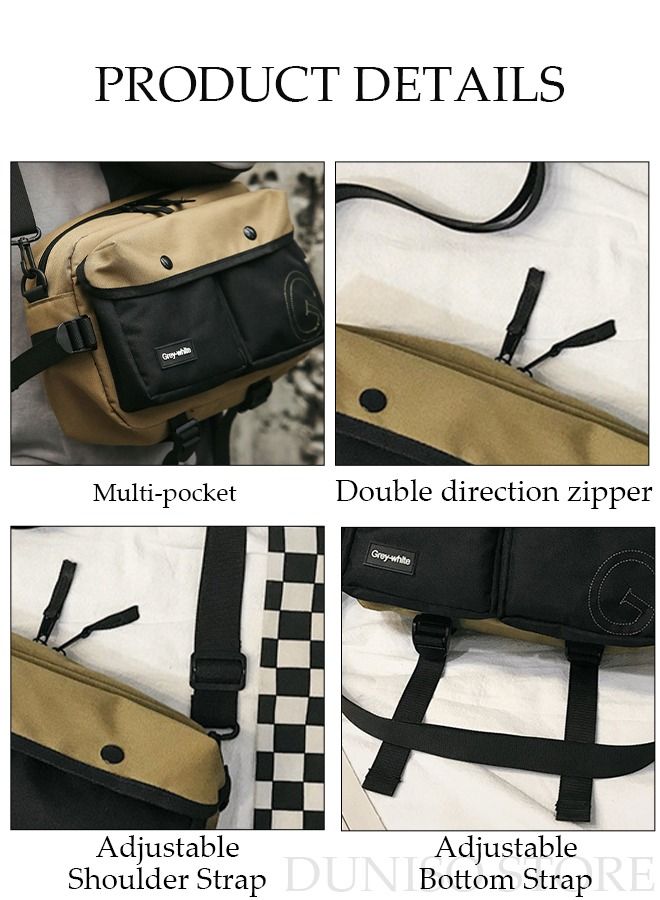 DUNISO Waterproof Sling Bag Crossbody Bag for Men and Women Sling Canvas Handbag Shoulder Bag Daypack For Shopping Hiking Multipurpose Crossbody Chest Bag  - Image 3