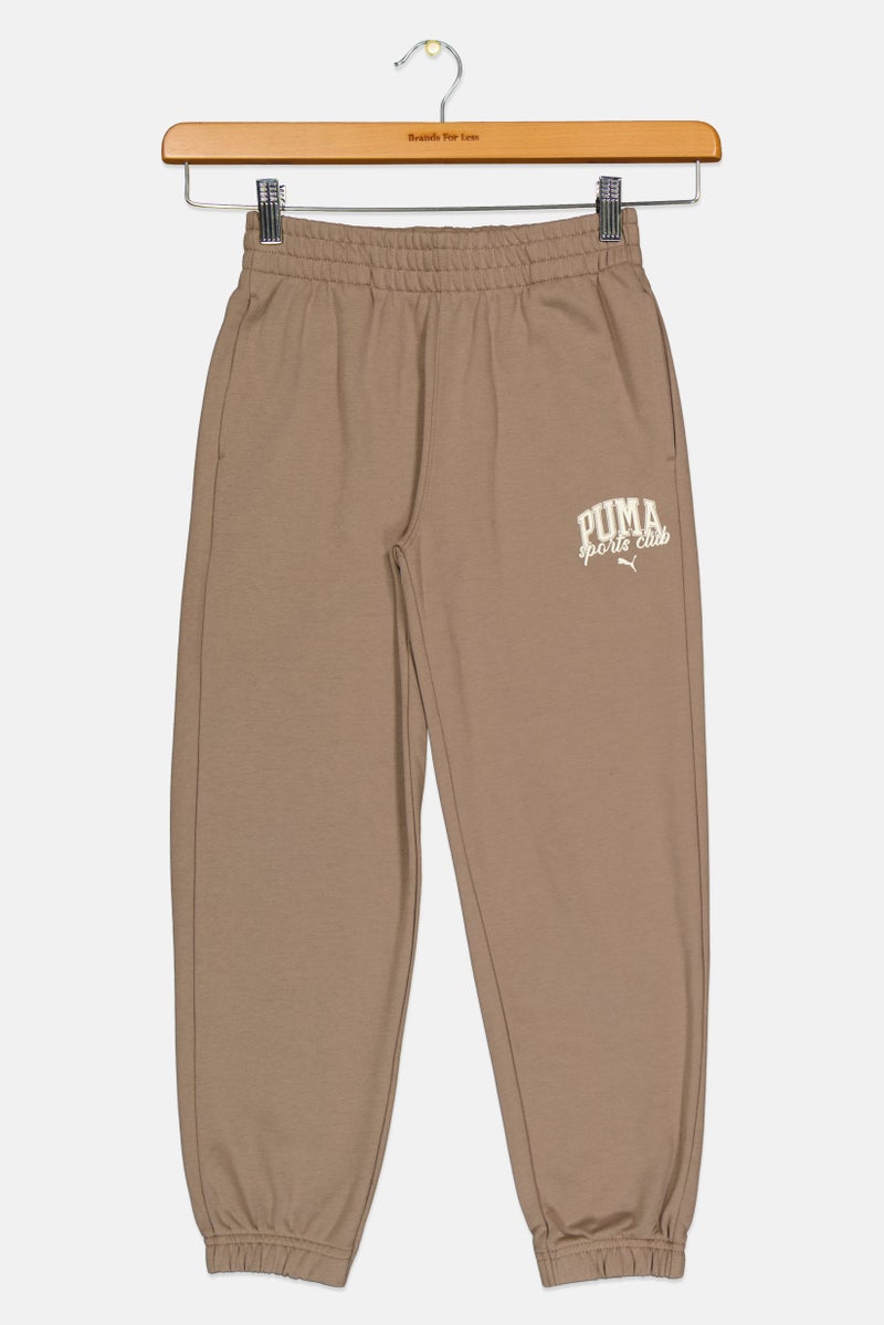 PUMA Kids Boy Sportwear Fit Outdoor Sweatpants, Taupe - Image 3
