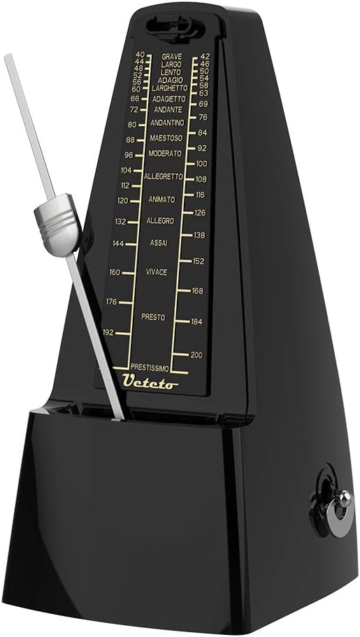 Ueteto Mechanical Metronome Black/Loud Sound Piano Drum Violin Guitar - Image 1