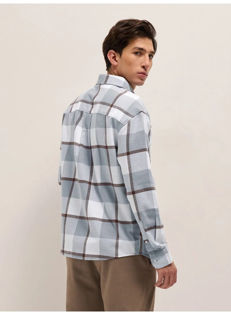 THE BEAR HOUSE  Men’s Long Sleeve Shirt – Classic, Comfortable and Stylish Essential for Work, Travel or Casual Outings for Men | Best Price UAE