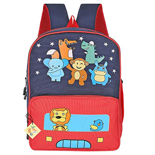 Frantic Kids Soft Animal Cartoon Travelling School Bag Soft Plush Standard Backpack Boys Girls Baby For 2 To 5 Years Baby/Boys/Girls Nursery, Preschool, Picnic(Puredzoobag) Standard,10 Litres - Image 1