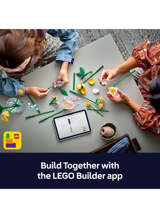 LEGO Botanicals Small Bright Bouquet Flower Decor Building Set for Kids 10347 - Image 5