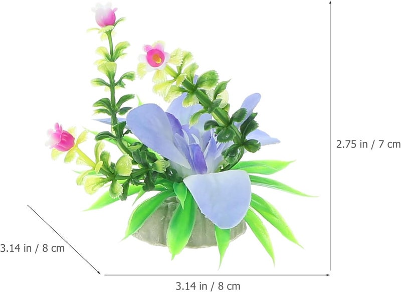 Hemoton 10 Pcs Artificial Flowers Ornament Serving Plate Ornaments Artificial Aquarium Plants Japanese Sushi Plate Flower Decorations for Hotel Banquets Weddings and Home Gatherings - Image 2