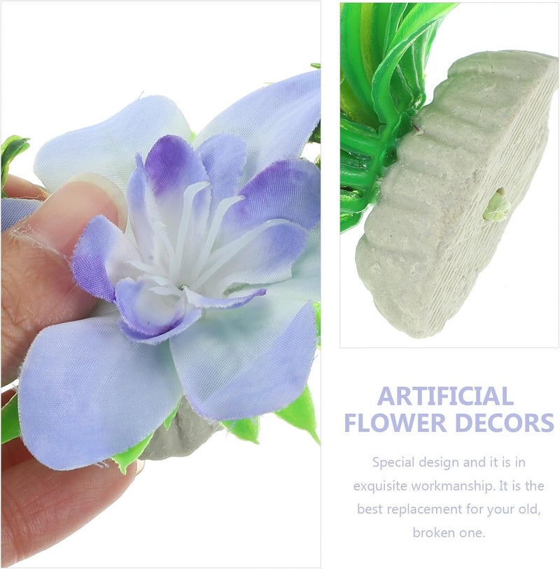 Hemoton 10 Pcs Artificial Flowers Ornament Serving Plate Ornaments Artificial Aquarium Plants Japanese Sushi Plate Flower Decorations for Hotel Banquets Weddings and Home Gatherings - Image 4