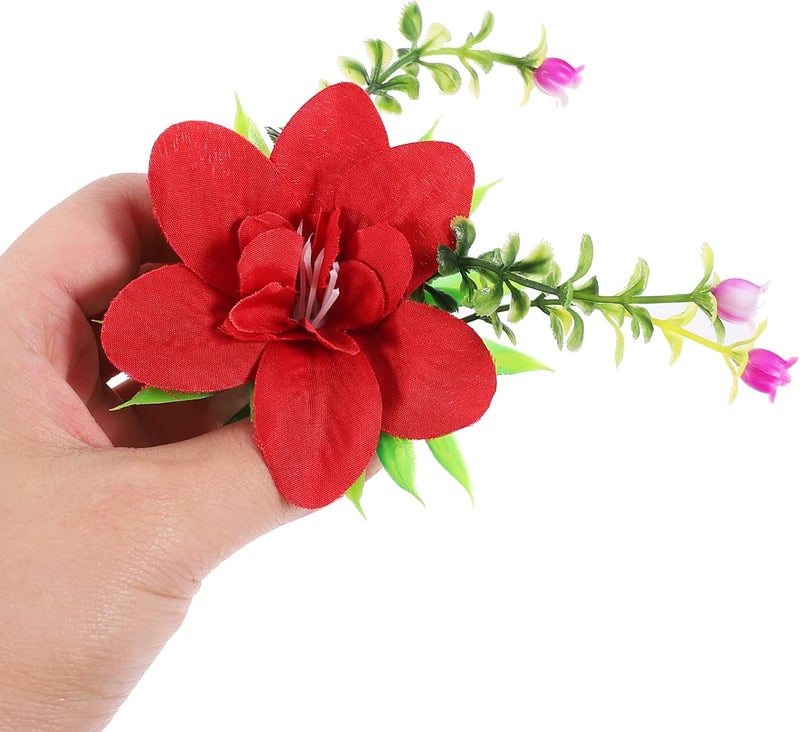 Hemoton 10 Pcs Artificial Flowers Ornament Serving Plate Ornaments Artificial Aquarium Plants Japanese Sushi Plate Flower Decorations for Hotel Banquets Weddings and Home Gatherings - Image 3
