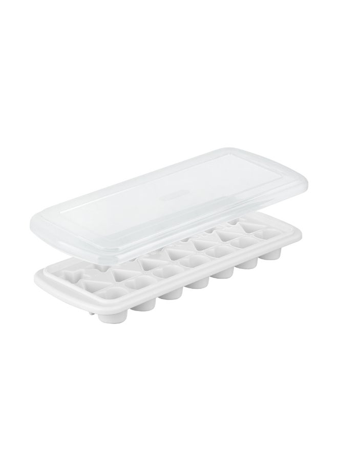 Inochi Kari 21 Slot Creative Ice Tray with Lid | Ice Cube Molds in Star, Triangle and Heart Shapes | Flexible Ice Cube Molds | Easy-Release Ice tray for Freezer | With Antibacterial Additives (Ag+) | BPA Free | Pearl White | Set of 2 pcs - pzsku/Z5F659395DC3448B03465Z/45/_/1713258303/08cb9094-6b40-478f-9be9-e4e228eae4ad