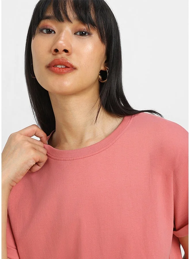 Juneberry Juneberry Pure Cotton BoyFriend Fit SOAPNUT  T-Shirt For Women