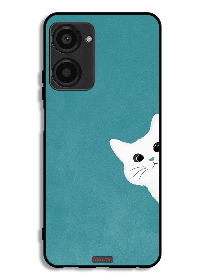 Tolwak Realme 10 Pro Protective Case Cover Cat Appearing - Image 1