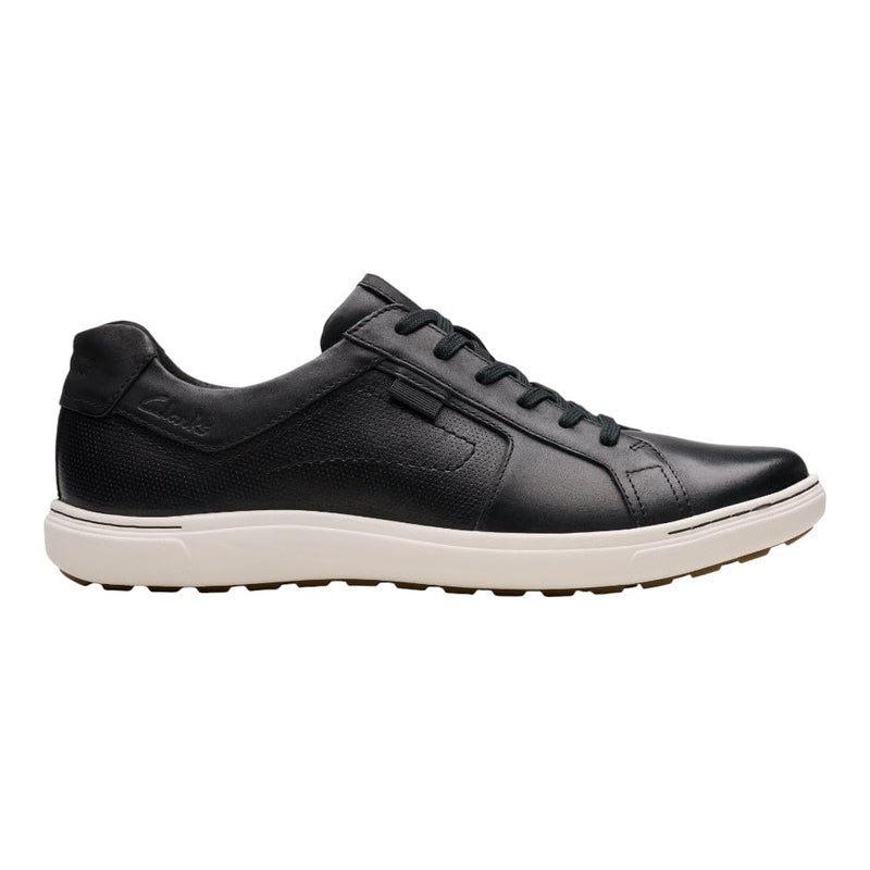 Clarks Men's Mapstone Lace Sneaker Black Leather 11 Medium - Image 2