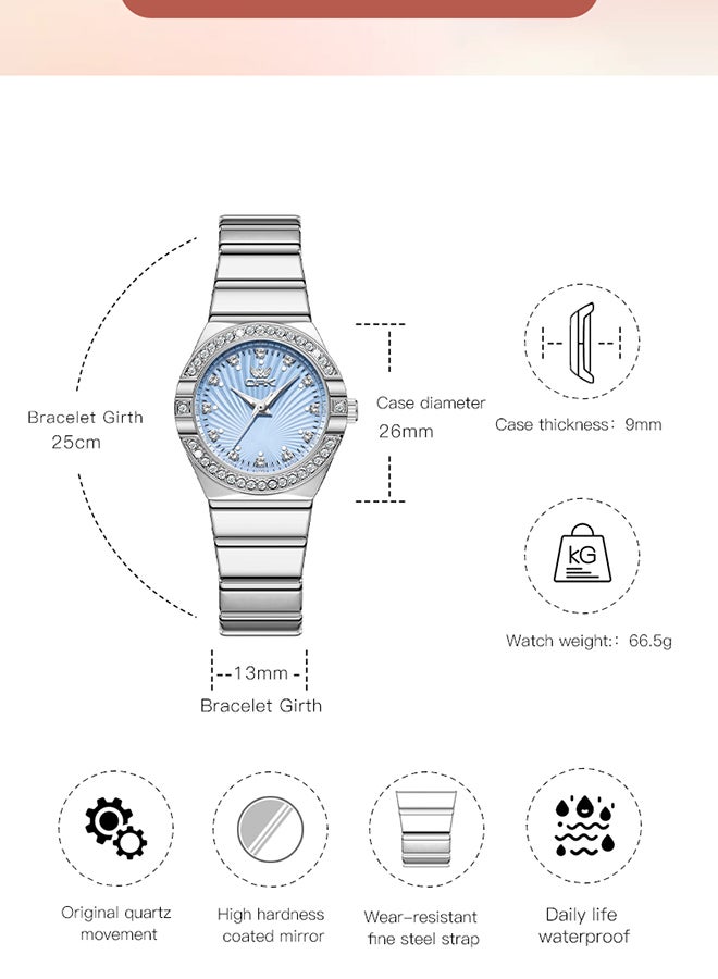 OPK Fashion Business Ladies Watch Waterproof Luminous Quartz Watch 6042 - Image 4