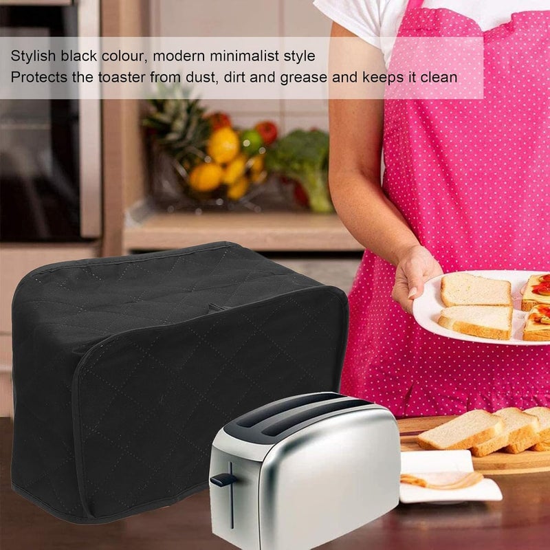 Yechiry Toaster Cover, Heat Dust Proof Microwave Oven Grill Cover Protector Universal Size, Toaster Dust Covers for Small Kitchen Appliances, Fingerprint Protection - Image 5