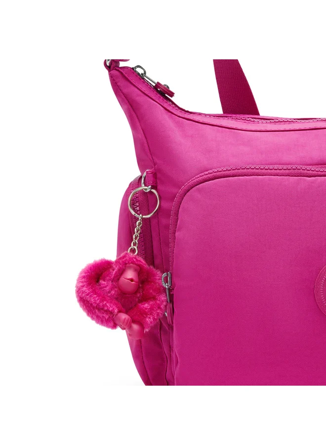 kipling Gabb Glowing Fuchsia Large Crossbody