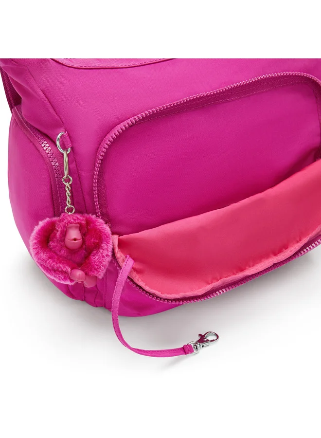kipling Gabb Glowing Fuchsia Large Crossbody