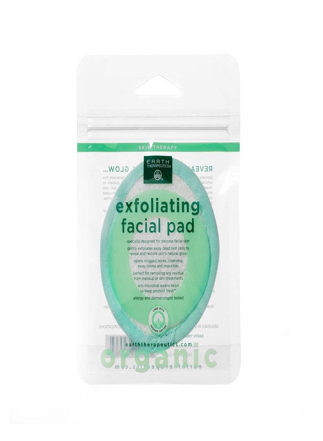 Earth Therapeutics Organic Cotton Exfoliating Facial Pad - Image 1