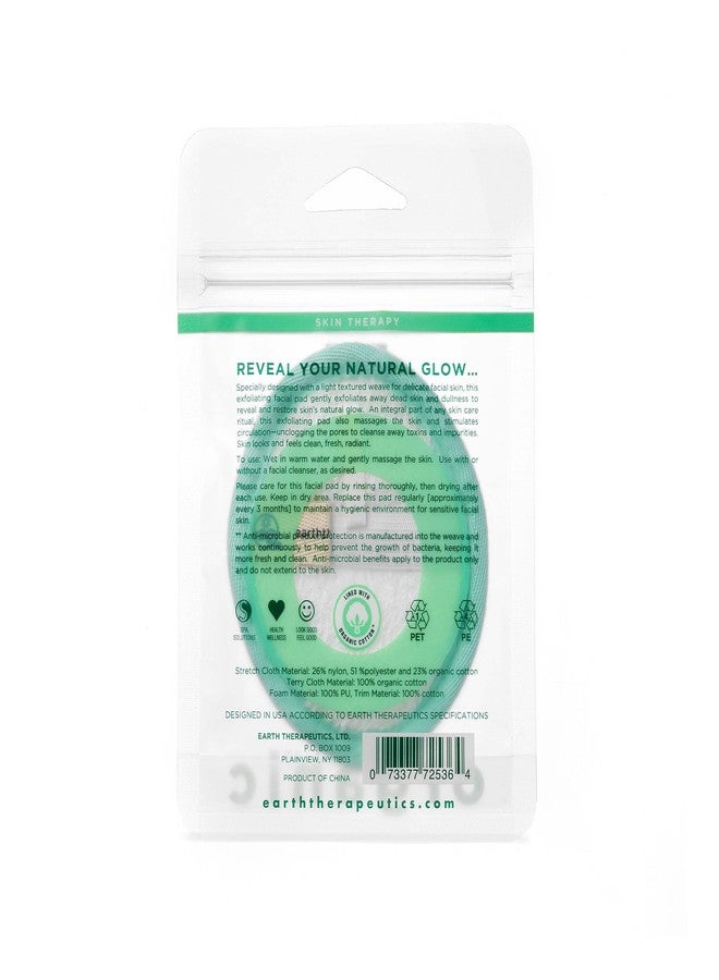 Earth Therapeutics Organic Cotton Exfoliating Facial Pad - Image 2