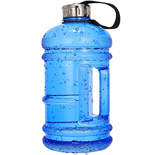 Vaupan Half Gallon Big Water Bottle 22L73 OZ Large Leak Proof Sports Jug with Handle Huge BPA Free PETG Plastic Wide Mouth Drinking Container Flask for Fitness Gym Biking Travel Outdoor Water Jug - Image 1