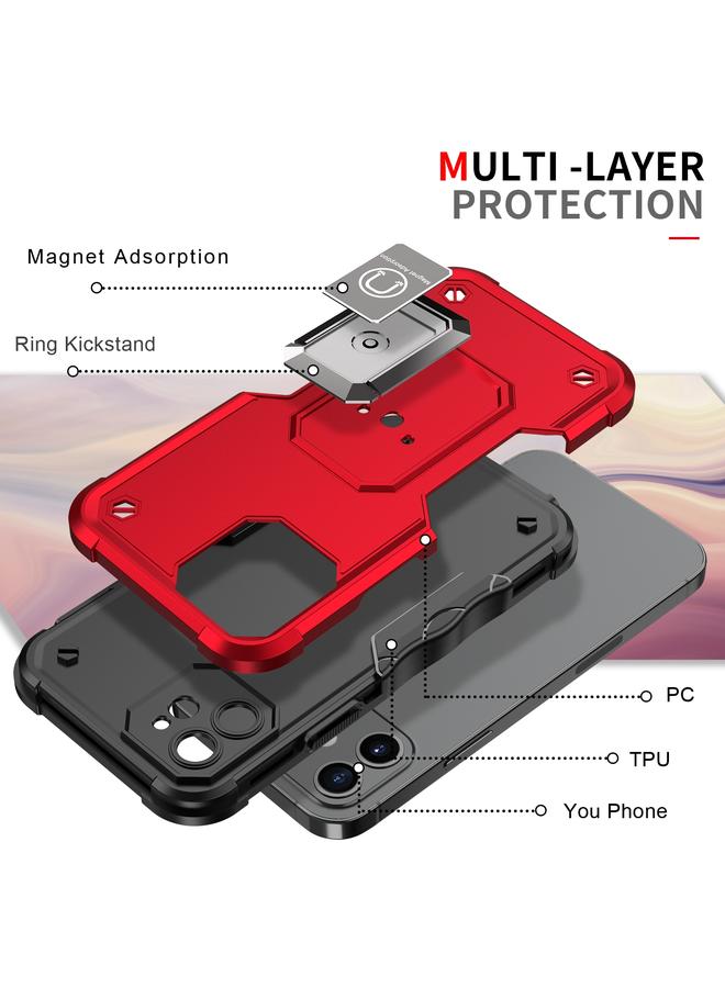 S-TOP Case For iPhone 11 Ring Holder Non-slip Armor Phone Case - Image 3