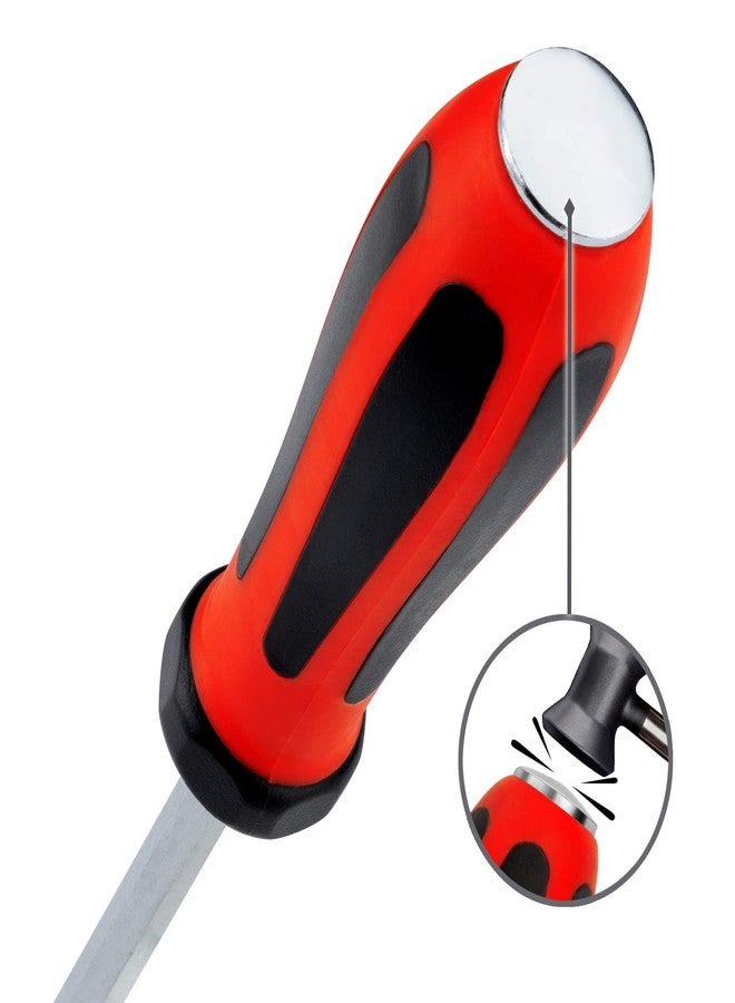 Jetech Striking Cap Phillips-Head Screwdriver, S2 Steel Magnetic Tip, Ergonomic TPR Handle, 0.24 x 4.92 inches - Image 4