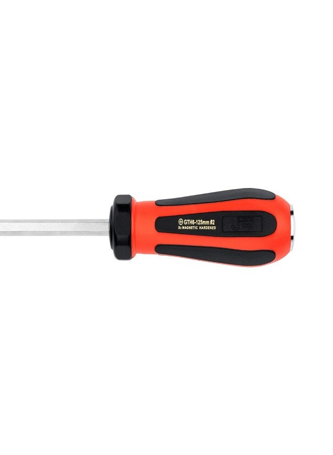 Jetech Striking Cap Phillips-Head Screwdriver, S2 Steel Magnetic Tip, Ergonomic TPR Handle, 0.24 x 4.92 inches - Image 5