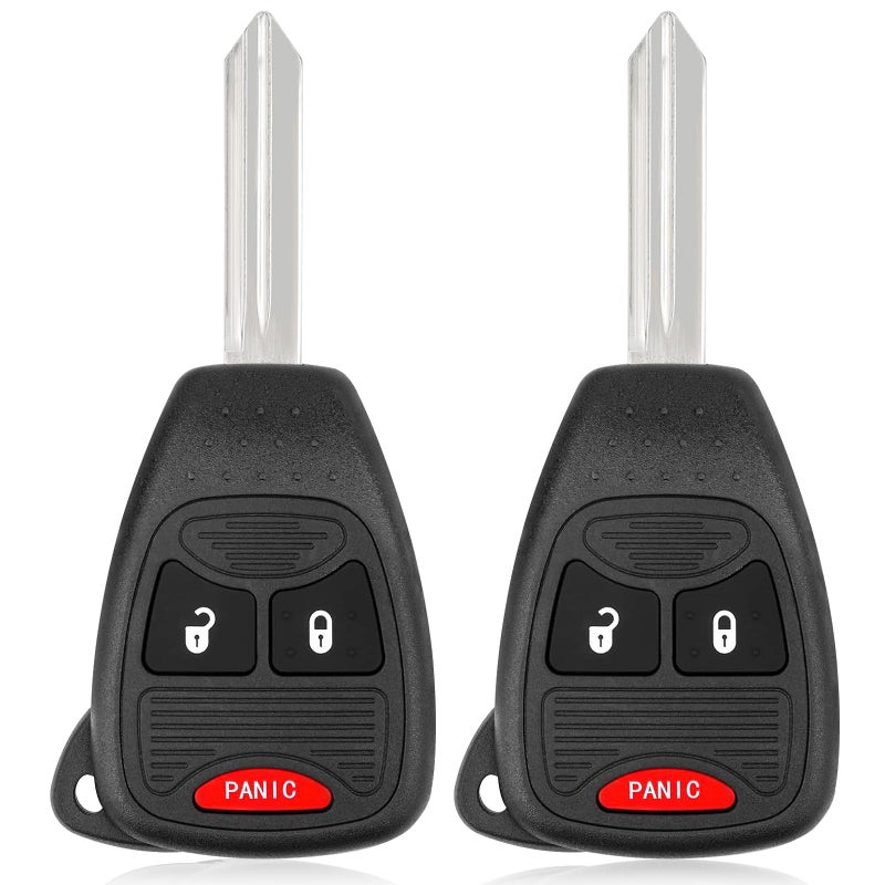 3 Button Key Fob Remote Replacement for Chrysler 200 300 Aspen for Dodge Avenger Charger Dakota Durango Magnum Ram 1500 2500 3500 for Jeep Commander Compass Grand Cherokee WranglerOHT692427AA