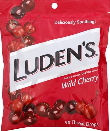 LUDEN'S Deliciously Soothing Throat Drops Wild Cherry Flavor 90 Count Pack of 4 - Image 2