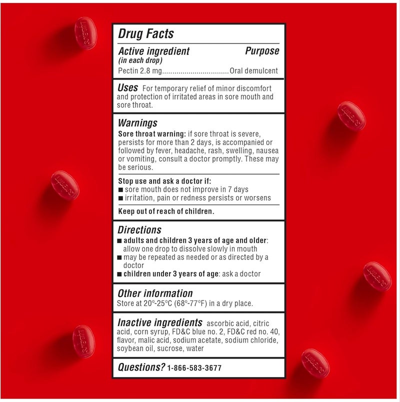 LUDEN'S Deliciously Soothing Throat Drops Wild Cherry Flavor 90 Count Pack of 4 - Image 3
