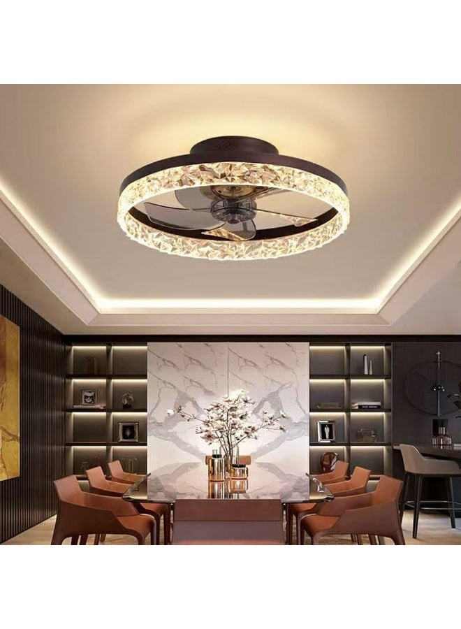 fashionhome Modern Ceiling Fan with Remote Control and Quiet Motor – Energy-Efficient 3-Speed Indoor Fan with Reversible Airflow and Optional LED Light for Bedroom, Living Room, or Home Office. - Image 1