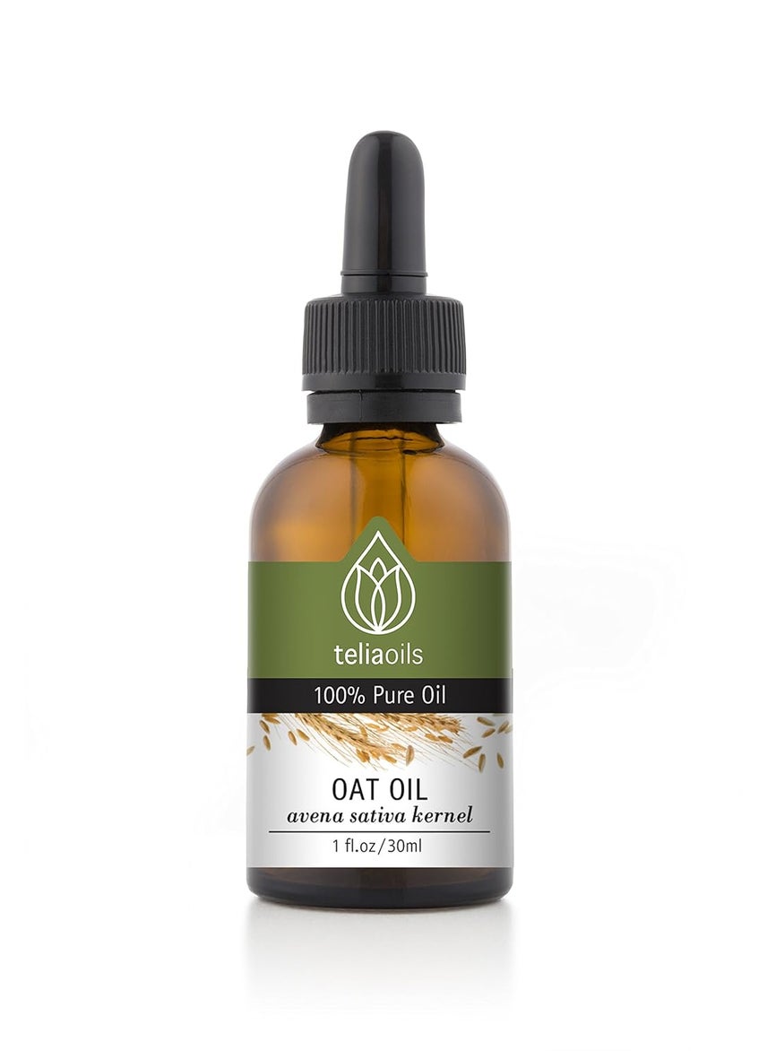 teliaoils Teliaoils Oat Oil  Avena Sativa Kernel Oil  100 Pure NonGMO Vegan ColdPressed Soothing and Hydrating for Natural Skin and Hair Care 1 fl oz 