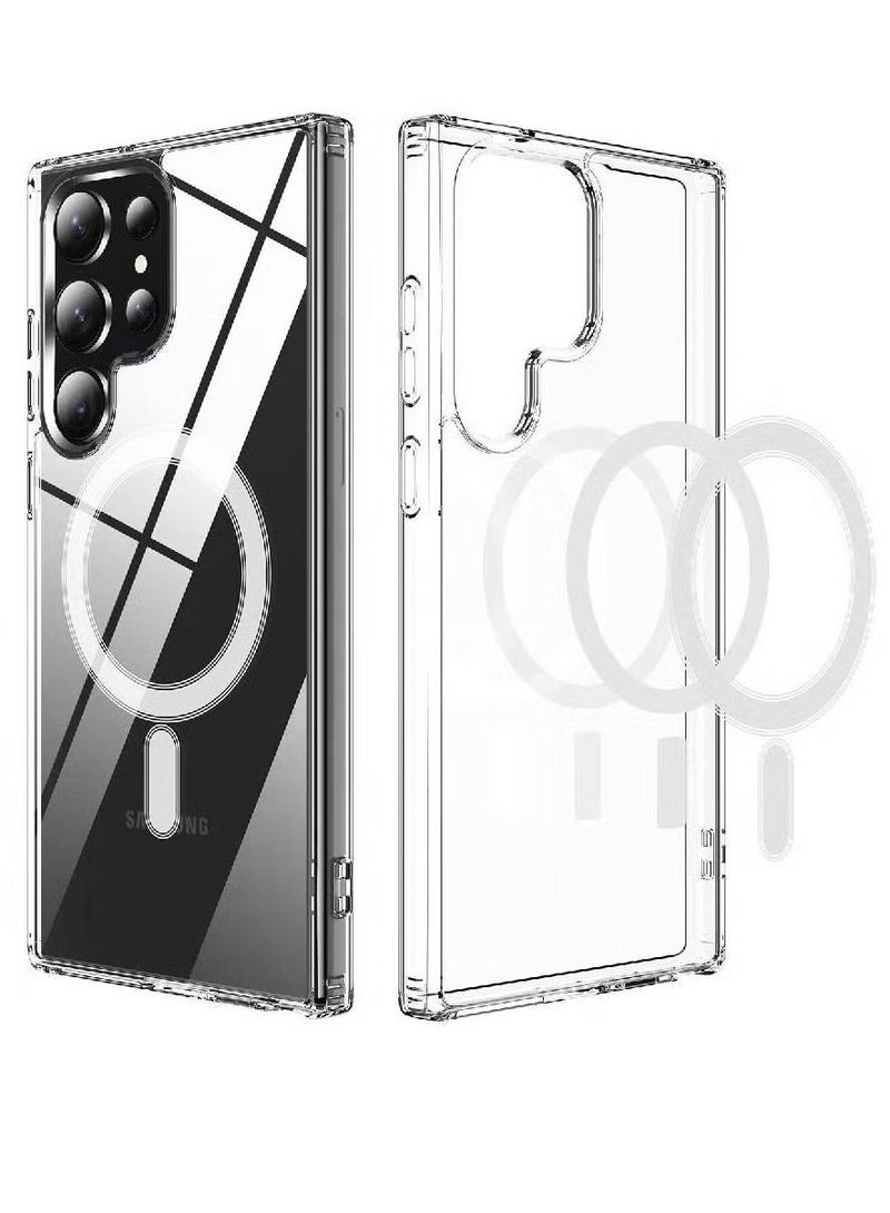 vesus Protective Shockproof Magsafe Magnetic Case Cover For Samsung Galaxy S23 Ultra Clear - Image 2