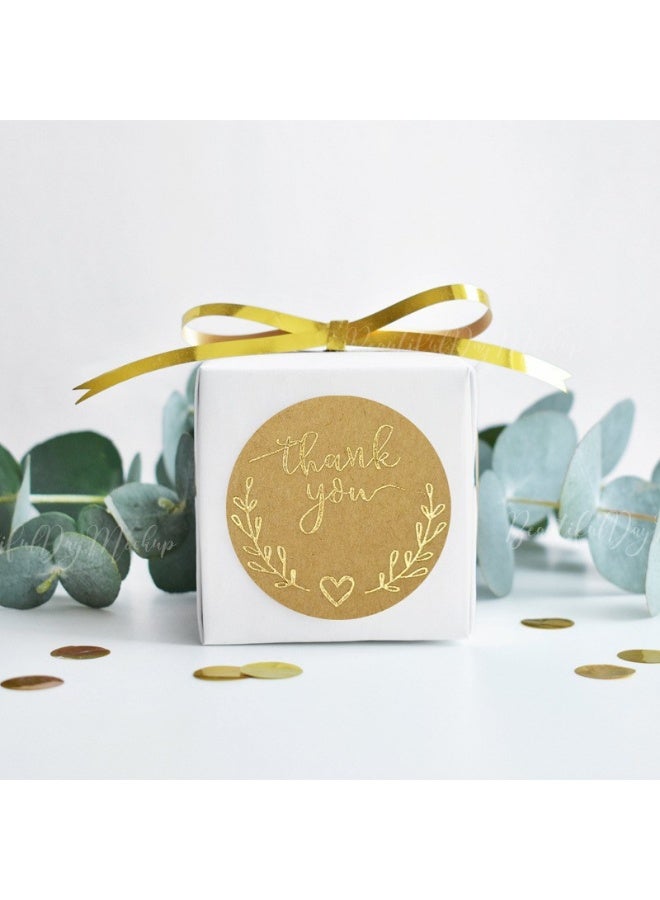 لفافة ملصقات شكر مكونة من 500 قطعة لملصقات الحلويات والمخبوزات للصناديق - Image 4