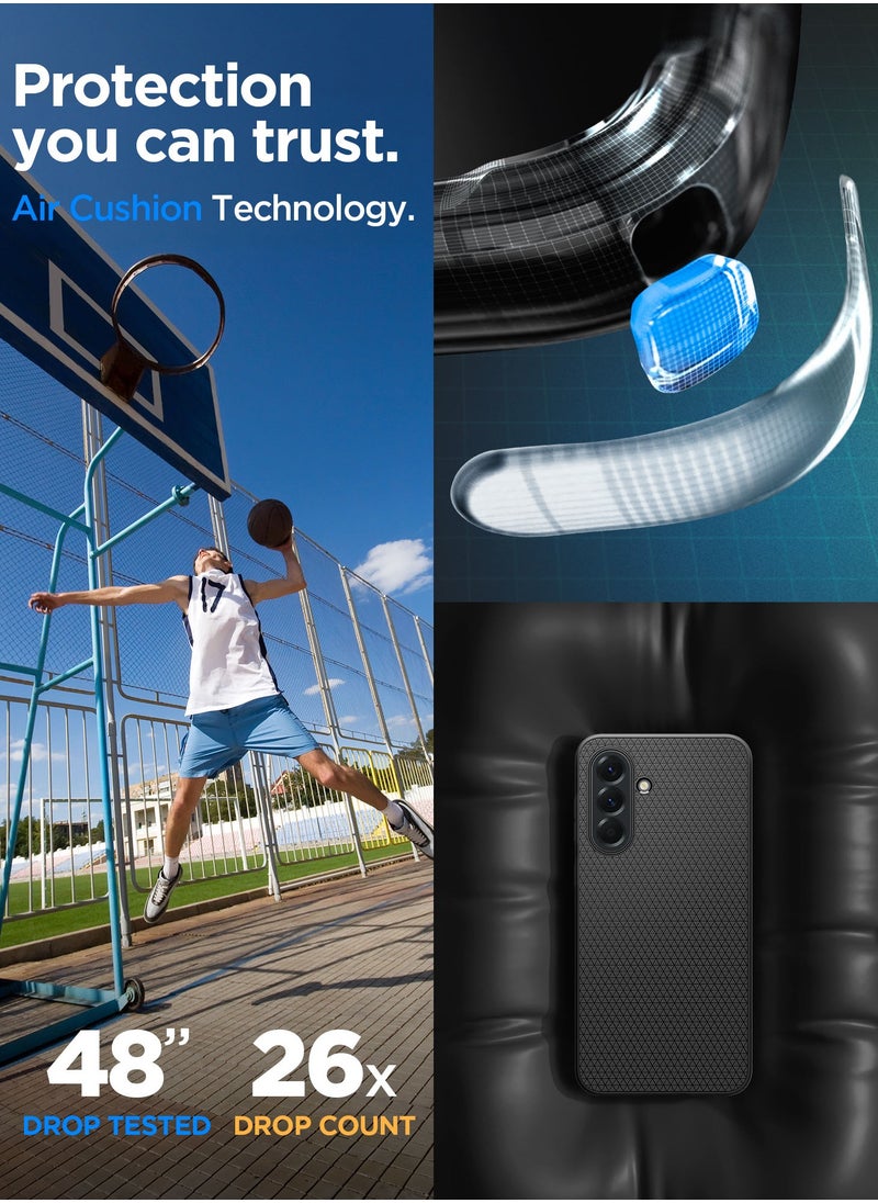 Spigen Liquid Air Samsung Galaxy A56 5G Case Cover (2025) - Matte Black  - Image 4