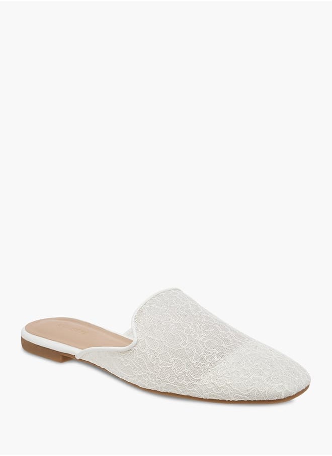 Celeste Womens Textured Slip-On Mules  - Image 1