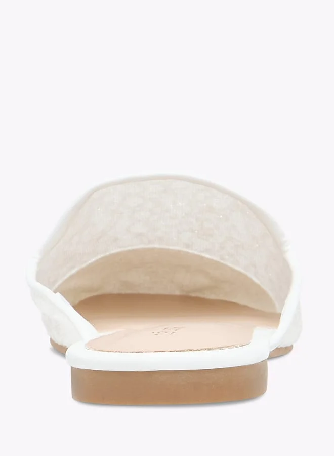 Celeste Womens Textured Slip-On Mules