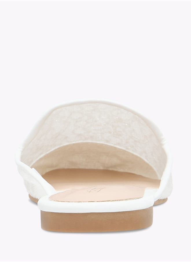 Celeste Womens Textured Slip-On Mules  - Image 5