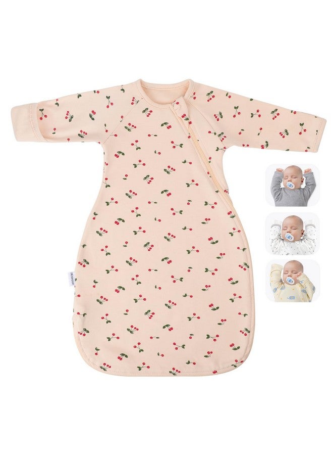 Knirose Transitional Swaddle Sack with Arms Up Length Sleeves and Mitten Cuffs, 2 Ways Zipper Sleeping Bag, Wearable Swaddling Blanket for Newborns Baby Boys Girls Sleep Sacks Snug Fit Calms Startle Reflex - Image 1