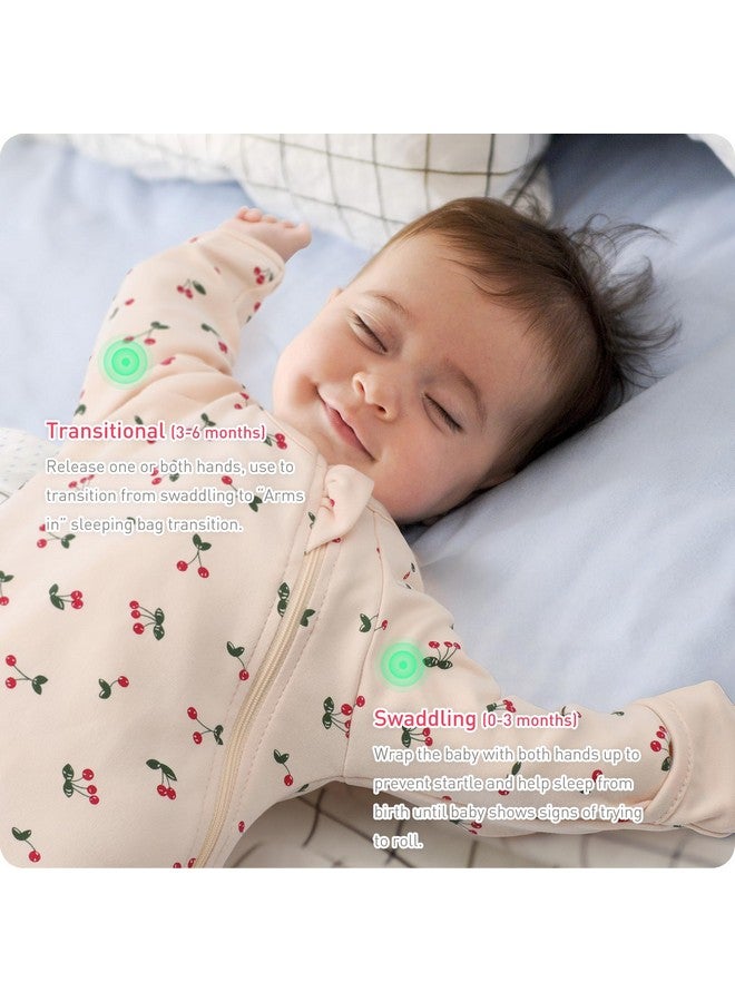 Knirose Transitional Swaddle Sack with Arms Up Length Sleeves and Mitten Cuffs, 2 Ways Zipper Sleeping Bag, Wearable Swaddling Blanket for Newborns Baby Boys Girls Sleep Sacks Snug Fit Calms Startle Reflex - Image 3