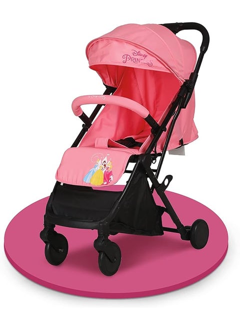 Princess Travel Stroller 0 36 Months Compact Design Storage Basket Rear Breaks Travel Compatible Trolley Handle And More.