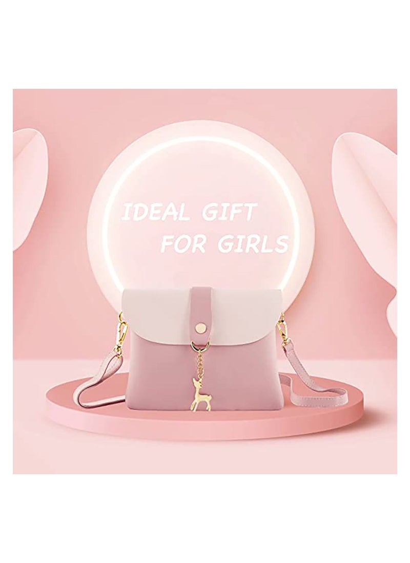 SYOSI - Small Crossbody Purse With Pendant,PU Leather Cross Body Shoulder Bag Phone Purse Handbags for Girls - Image 1