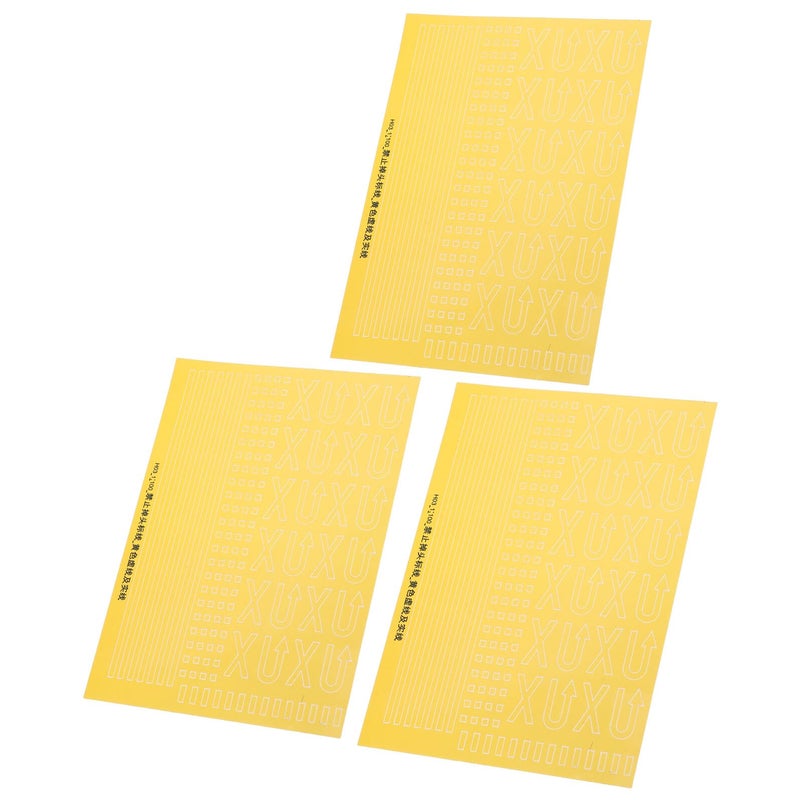 Realistic DIY Road Sign Stickers Yellow Prohibited Turn Street Markings For Models - Image 2