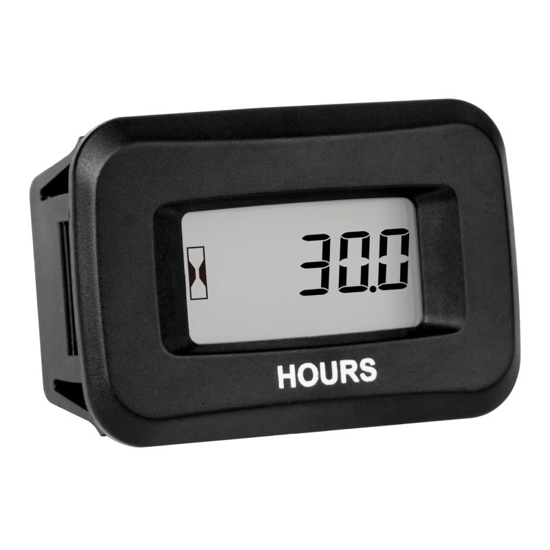 Runleader Digital Hour Meter for Lawn Mower Generator Motocycle Farm Tractor Marine Compressor ATV Outboards Chainsaw and Other AC/DC Power Devices (1)
