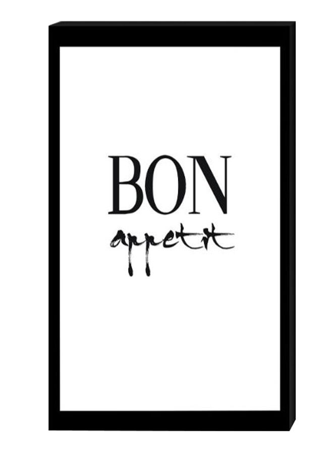 RYN Modern Wall Decor Painting With Inner Frame Black/White 40 x 60centimeter - Image 2