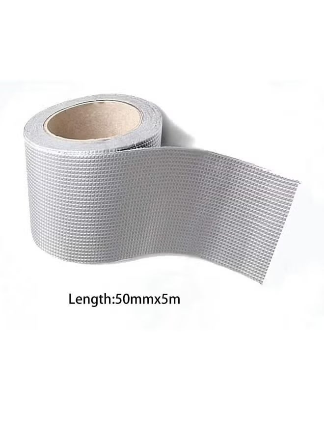 1 PCS Waterproof Tape Aluminium Foil Tape Leakage Repair Waterproof Adhesive Tape Sealing Butyl Rubber Tape Be Suitable For Pipe Leakage Roof Water Tape - Image 5