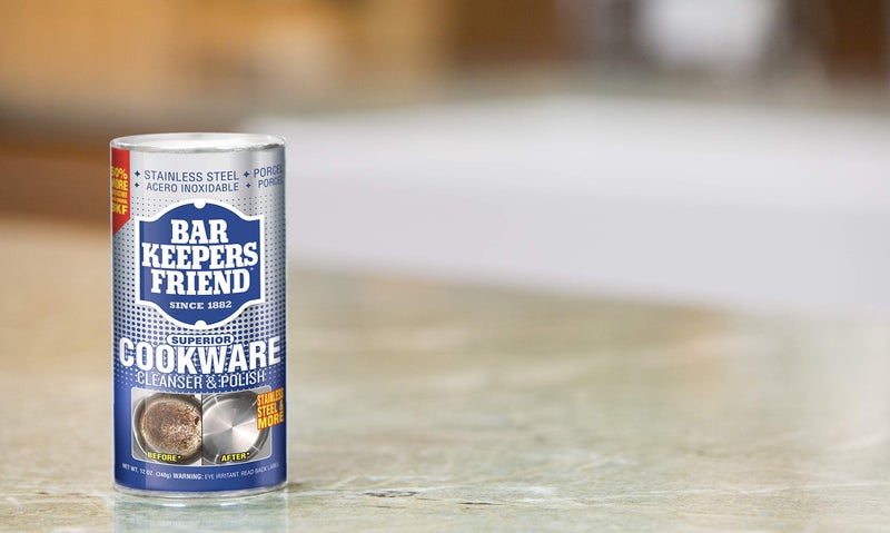 Bar Keepers Friend Cookware Cleanser & Polish (12 oz) - Cleaner, Degreaser & Stain-Remover - for Use on Stainless Steel and Copper Pots, Pans and Utensils, Glass Casserole Dishes and More (6) - Image 3