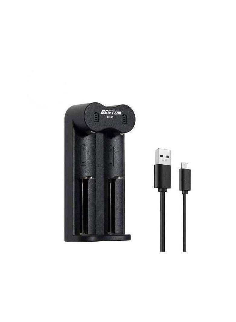 بيستون General Battry Charger for 18650 USB  M7001 - Image 1