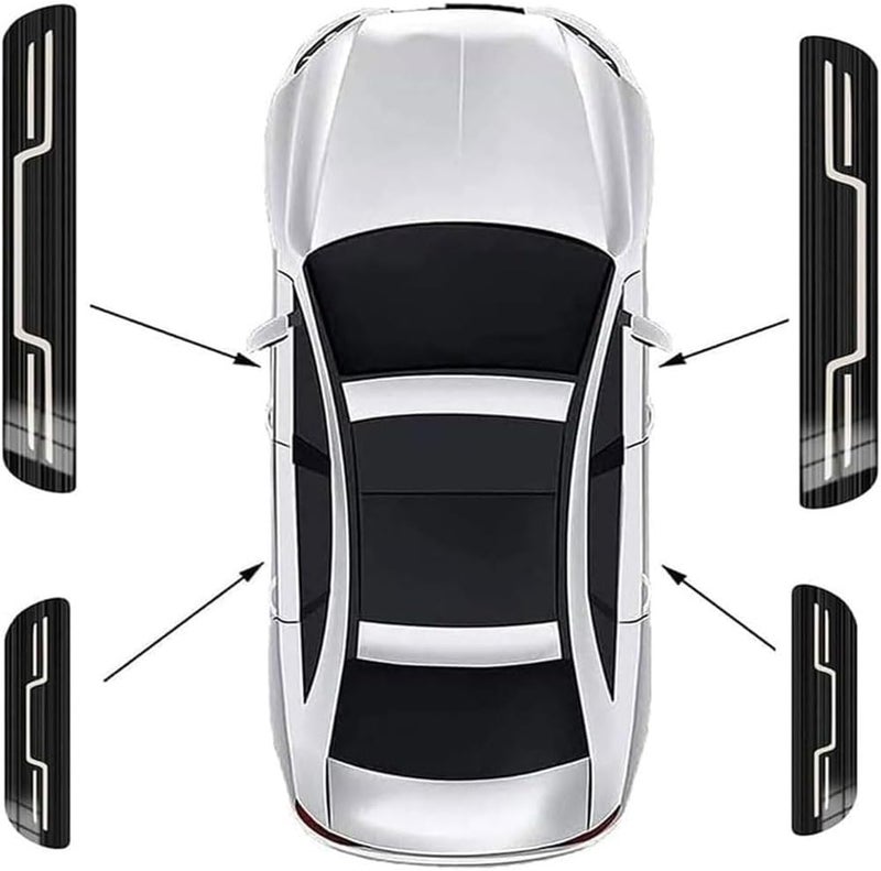 4Pcs Car Door Sill Protector for Fiat Egea Station Wagon (358) 2020-, Anti-Scratch Door Entry Guard Protective Film, Auto Scuff Plate Cover Accessories,Silver - Image 5
