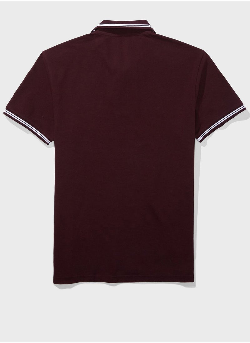American Eagle - Logo Pique Polo - Image 1