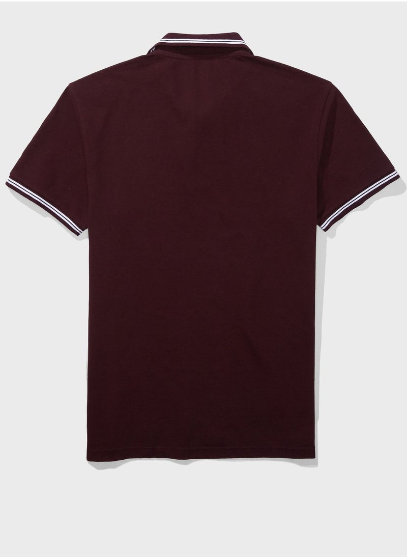 American Eagle - Logo Pique Polo - Image 1