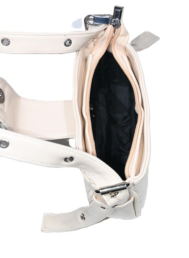 Donicy Glossy Vintage Sling, Soft Box Sling, Buckle Women Bag, Mini Ladies Bag - Image 5