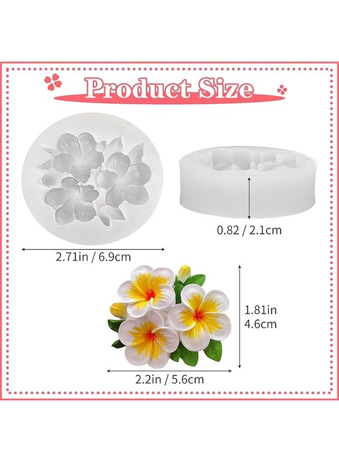Happy D 3-piece set 3D flower silicone molds, candle molds, chocolate, cake, cupcake decoration molds, for DIY soap, wax, resin, polymer clay crafts - Image 5