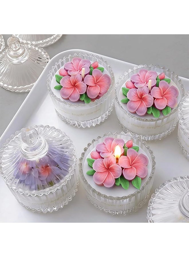Happy D 3-piece set 3D flower silicone molds, candle molds, chocolate, cake, cupcake decoration molds, for DIY soap, wax, resin, polymer clay crafts - Image 3